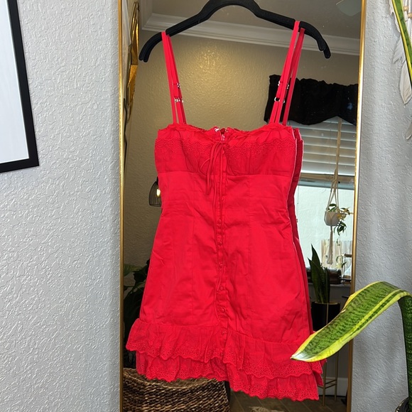 HOUSE OF CB 'Luci' Cherry Corset Dress NWOT - Picture 6 of 10